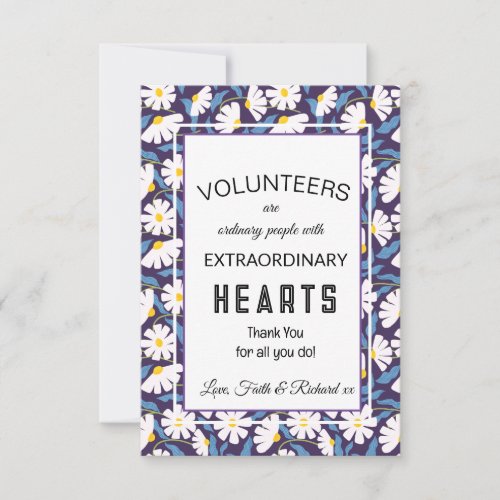 volunteer appreciation week pattern card