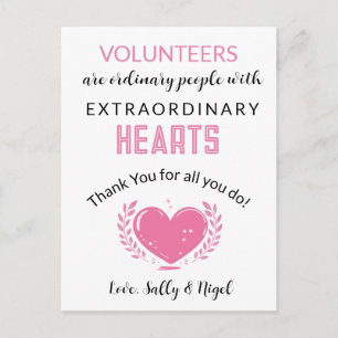 volunteer appreciation week postcard