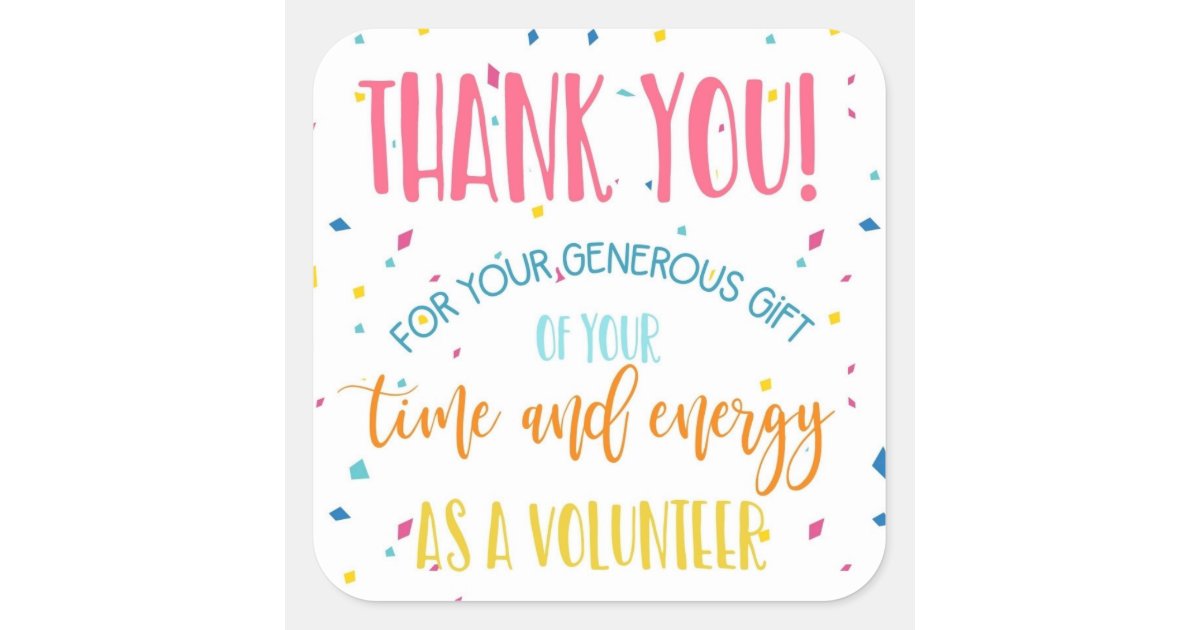 volunteer appreciation week sticker plaster | Zazzle