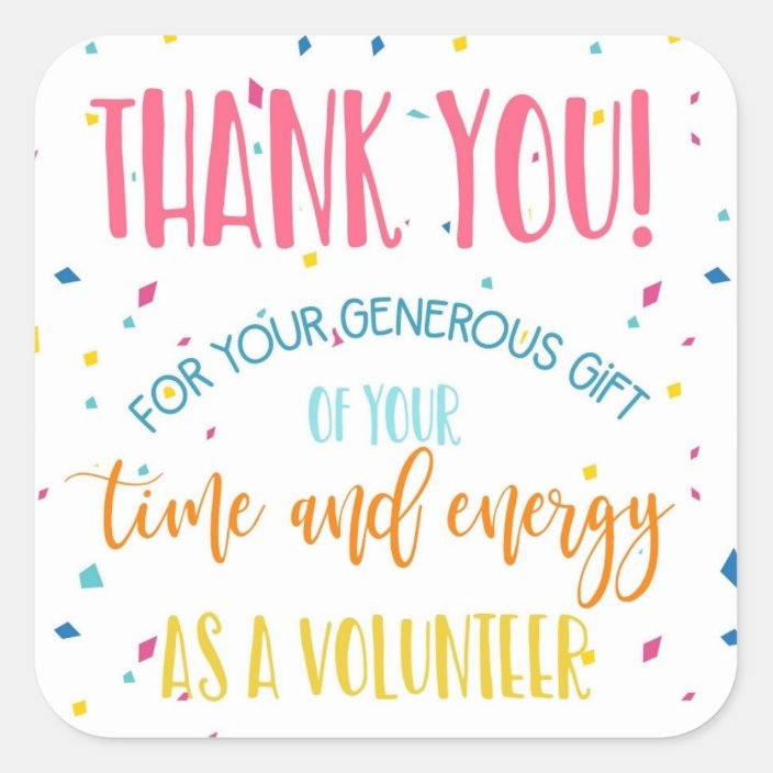 volunteer appreciation week sticker plaster | Zazzle.com