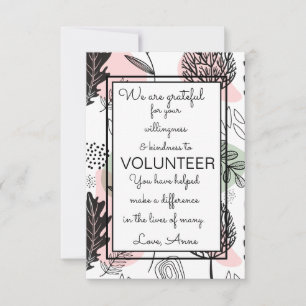 volunteer appreciation week trees card