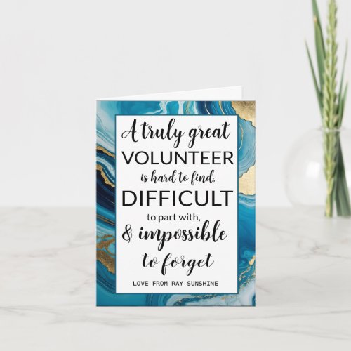 volunteer appreciation week tropical card