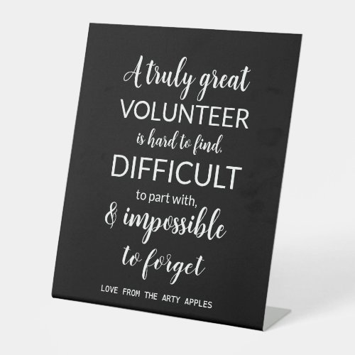 volunteer appreciation week tropical pedestal sign