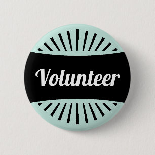 Volunteer Ask Me For Help Retro Vintage Usher Button