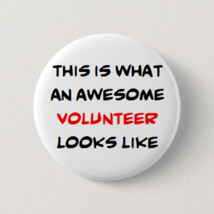 volunteer, awesome button