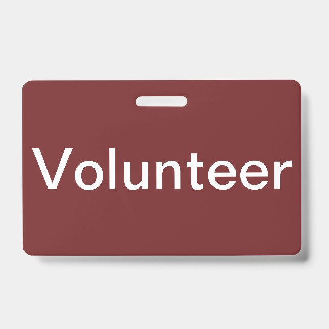 Volunteer Badge (Front)