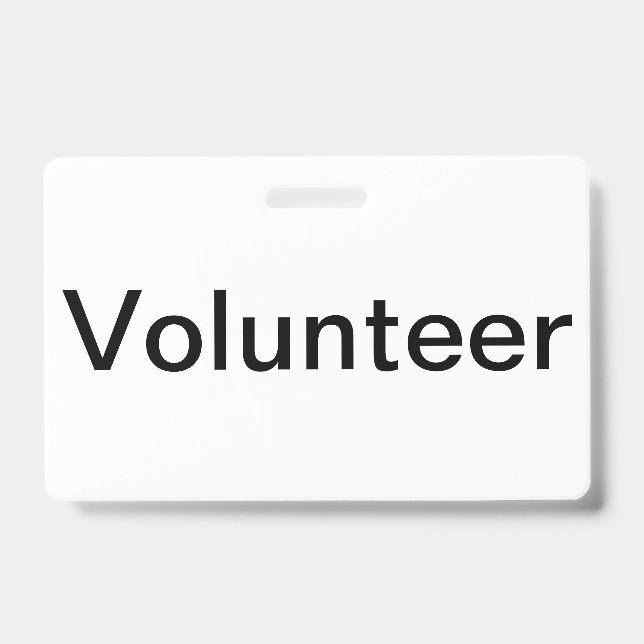 Volunteer Badge (Front)