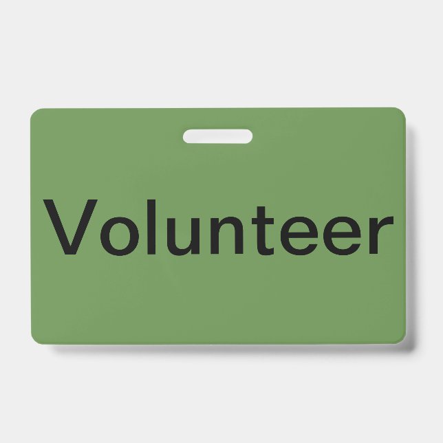 Volunteer Badge (Front)