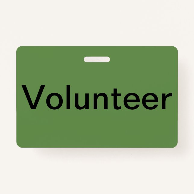 Volunteer Badge (Back)