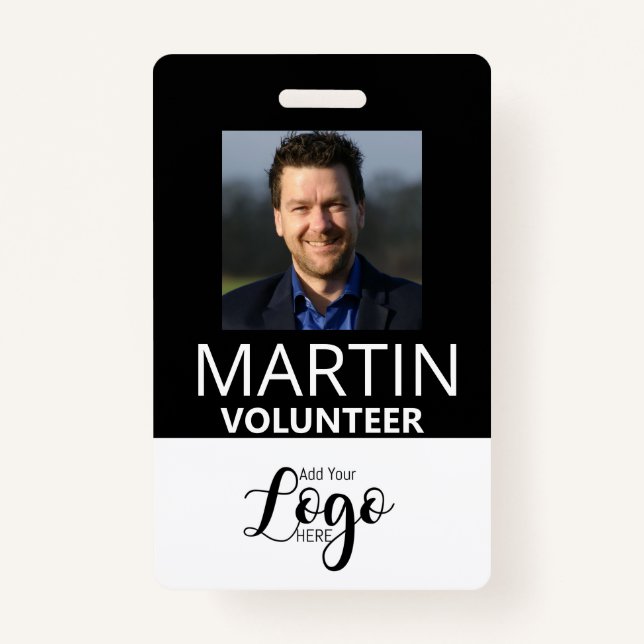 Volunteer Badge | Custom Name Tag (Front)