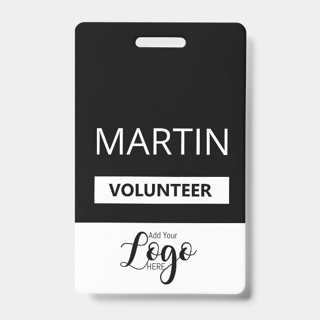 Volunteer Badge | Custom Name Tag (Front)