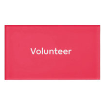 Volunteer Badge - Red