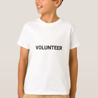 Volunteer black & white simple elegant modern