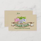 Volunteer Business Card (Front/Back)