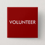 Volunteer Button at Zazzle