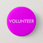 Volunteer Button at Zazzle
