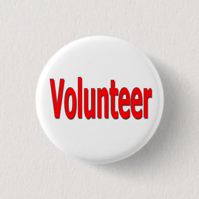 volunteer button (Front)