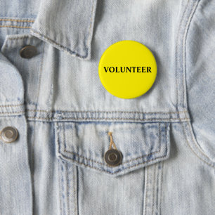 Volunteer Charity Event Yellow Button
