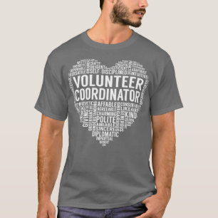 Volunteer Coordinator Heart T-Shirt