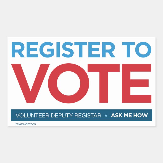 Volunteer Deputy Registrar Sticker (Front)