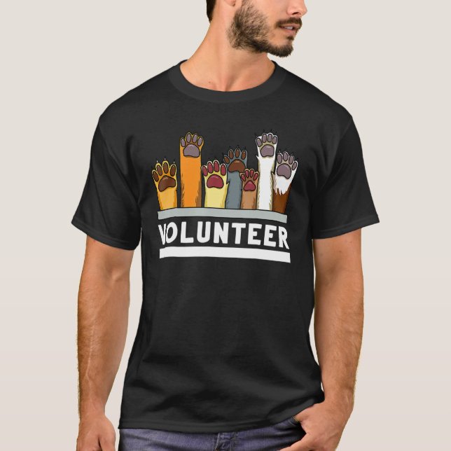 Volunteer Dog Rescue Supporter Animal T-Shirt (Front)