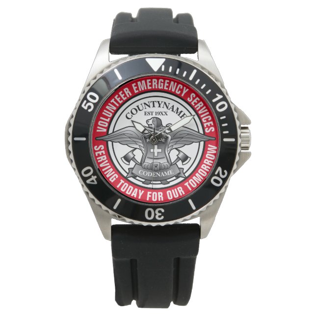 Volunteer Emergency Services Emblem Watch (Front)