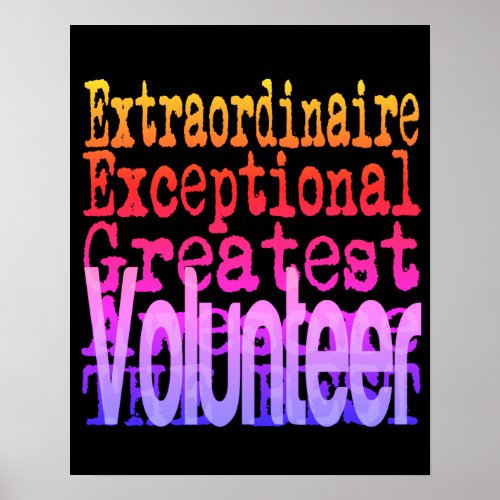 Volunteer Extraordinaire Poster