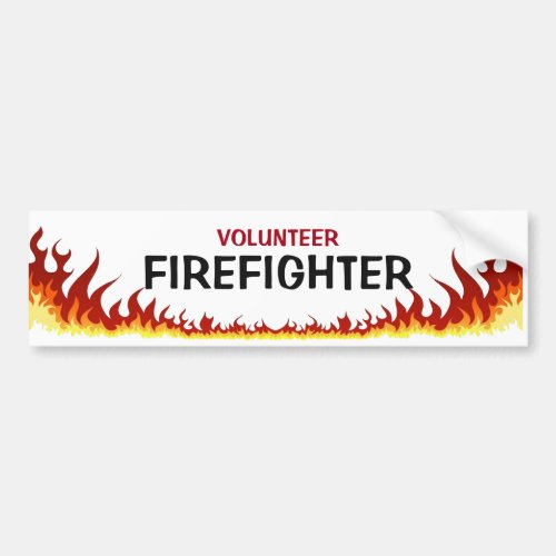 Volunteer Firefighter Bumper Sticker