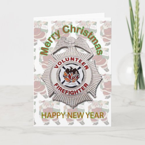 Volunteer Firefighter Christmas Card