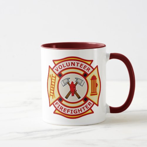 Volunteer Firefighter Maltese Cross Mug