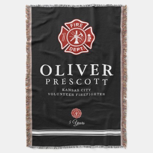 Volunteer Firefighter | Maltese Cross Symbol Black