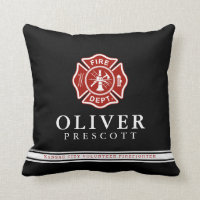 Volunteer Firefighter | Maltese Cross Symbol Black