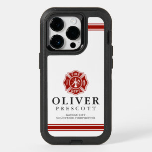 Volunteer Firefighter   Maltese Cross Symbol OtterBox iPhone 14 Pro Case