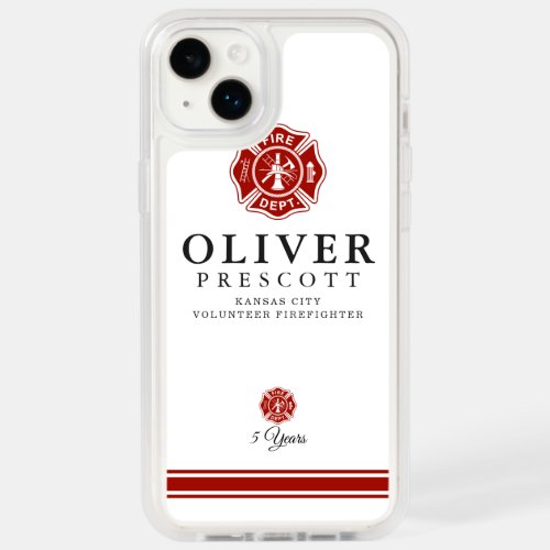 Volunteer Firefighter  Maltese Cross Symbol OtterBox iPhone 14 Plus Case