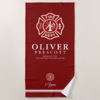 Volunteer Firefighter | Maltese Cross Symbol Red