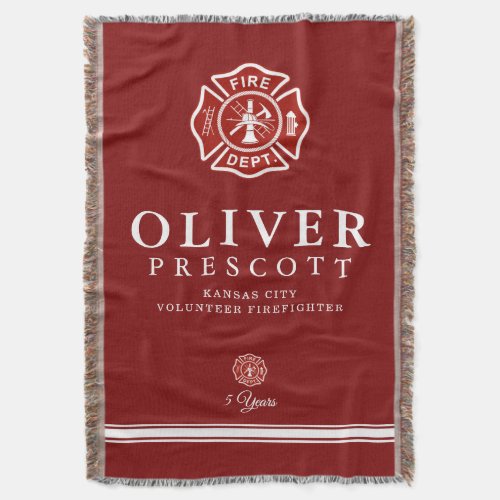 Volunteer Firefighter | Maltese Cross Symbol Red