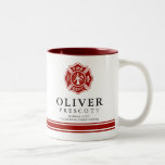 Volunteer Firefighter | Maltese Cross Symbol Two-Tone Coffee Mug<br><div class="desc">A custom Firefighter themed coffee mug tailored to the volunteer firefighter.  The Maltese Cross is representative of American Firefighters and fire rescue.</div>