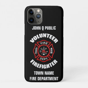Volunteer Firefighter Name Template iPhone 11 Pro Case