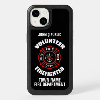 Volunteer Firefighter Name Template OtterBox iPhone 14 Case