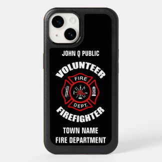 Volunteer Firefighter Name Template OtterBox iPhone 14 Case