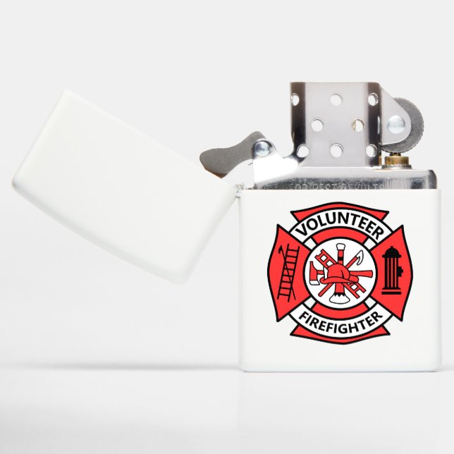 Volunteer Firefighter Zippo Lighter (Opened)