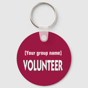 Volunteer Gift with Name Keychain