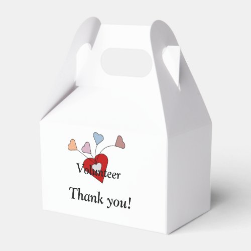 Volunteer Giving From the Heart Favor Boxes