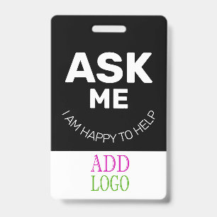 Volunteer Helper Lanyard Badge Photo pass Name ID