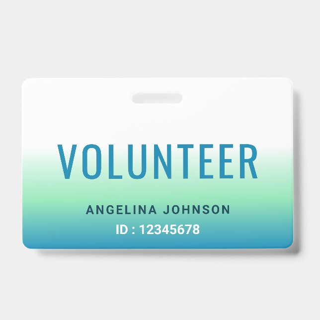 Volunteer ID Badge (Front)