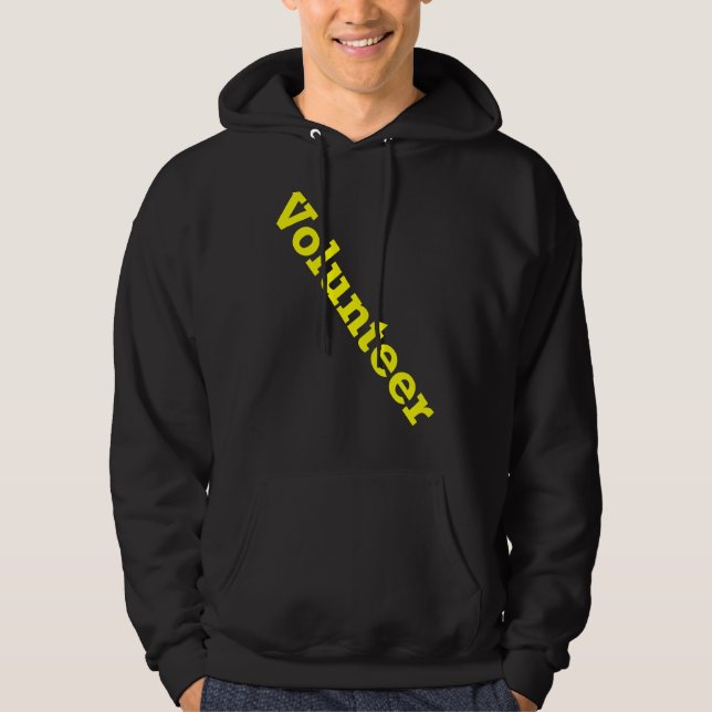 Volunteer Job Staff Event Uniform Charity Group Ch Hoodie (Front)