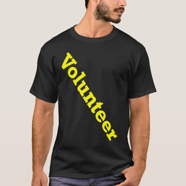 Volunteer Job Staff Event Uniform Charity Group Ch T-Shirt (Front)