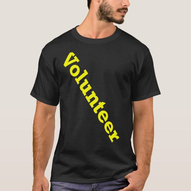 Volunteer Job Staff Event Uniform Charity Group Ch T-Shirt (Front)