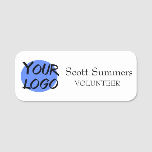 Volunteer Logo Custom Name Tag