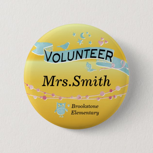 Volunteer Management Button Zazzle